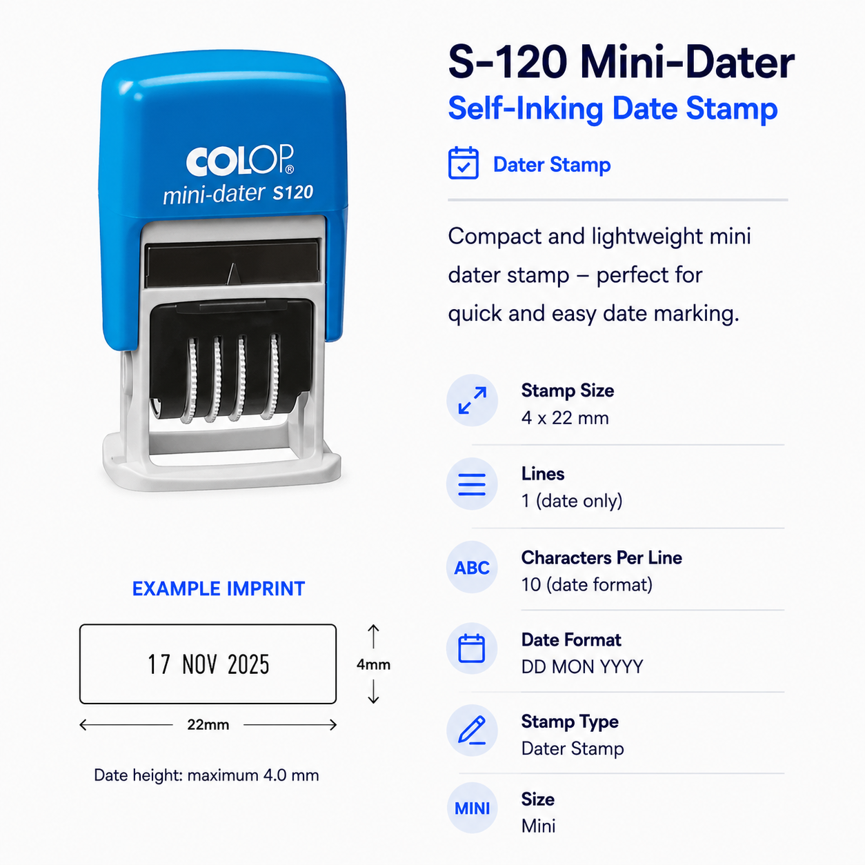Colop S-120 Mini Dater