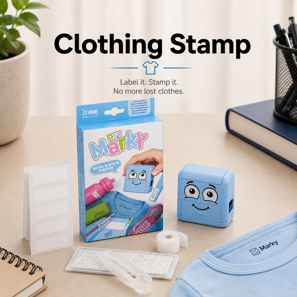 Clothing Stamp by Colop. Marky Clothing Kit. South Afria. Stamps R Us Webp