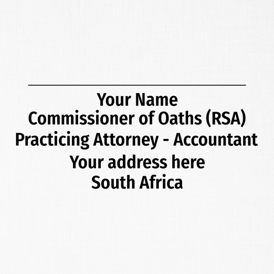 Designation Stamp (58x22mm)