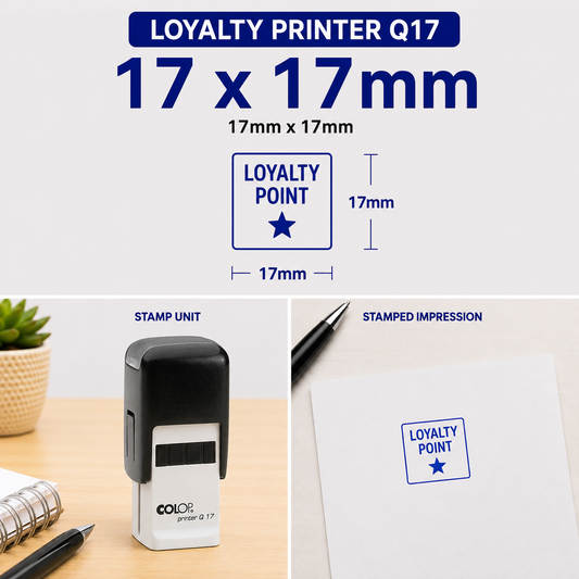 Loyalty Card Stamp Self-Inking Colop Printer Q17 South Africa Stamps R Us Web