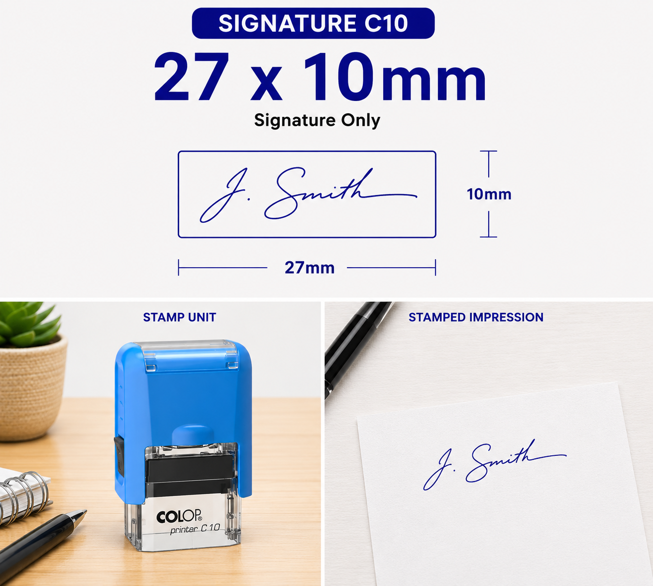 Signature Stamp Self-Inking Colop Printer C10 South Africa Stamps R Us Web