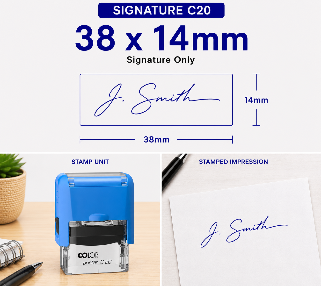 Signature Stamp Self-Inking Colop Printer C20 South Africa Stamps R Us Web