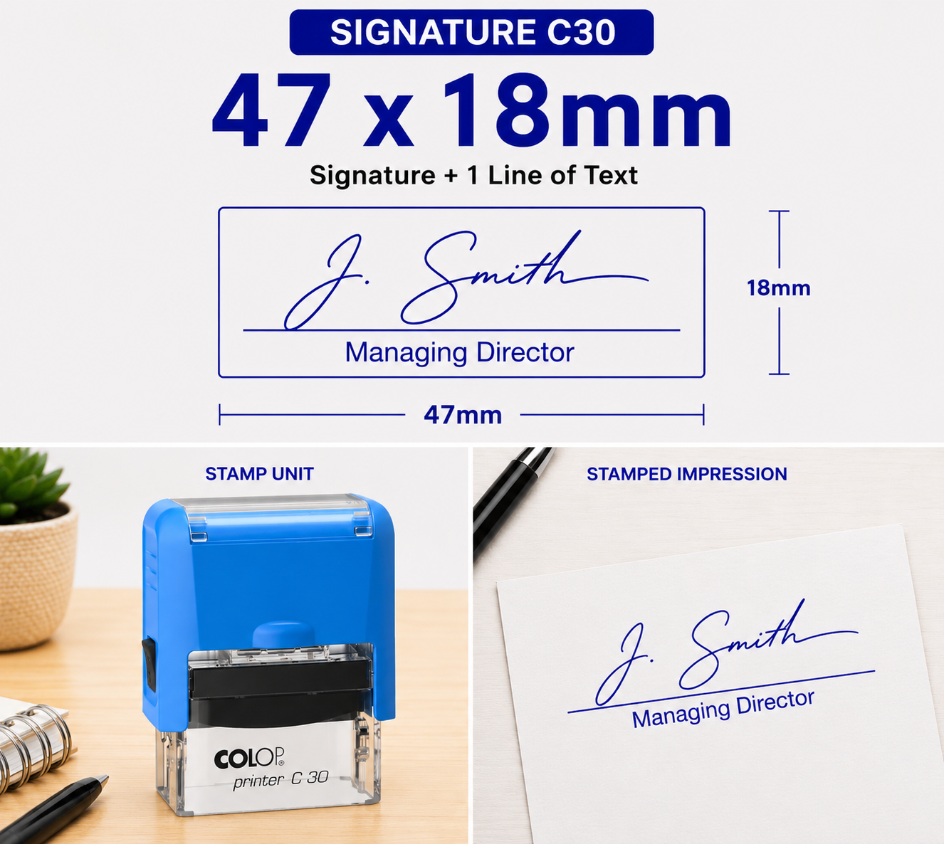 Signature Stamp Self-Inking Colop Printer C30 South Africa Stamps R Us Web