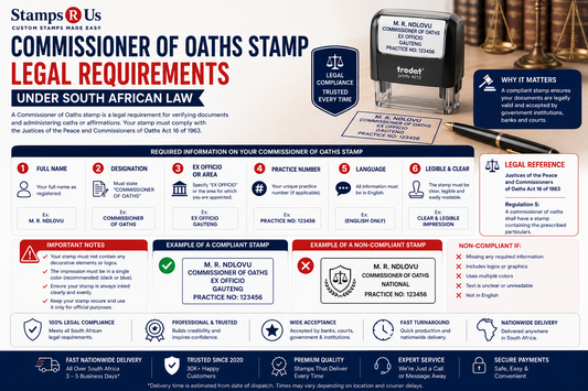 Commissioner of Oaths Stamp Legal Requirements Under South African Law