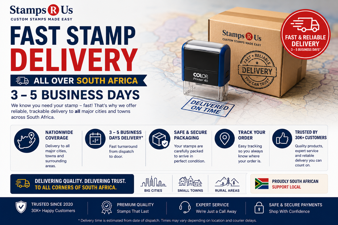 Fast Stamp Delivery Johannesburg: 3-5 Business Days