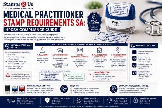 Medical Practitioner Stamp Requirements Sa: HPCSA Compliance Guide