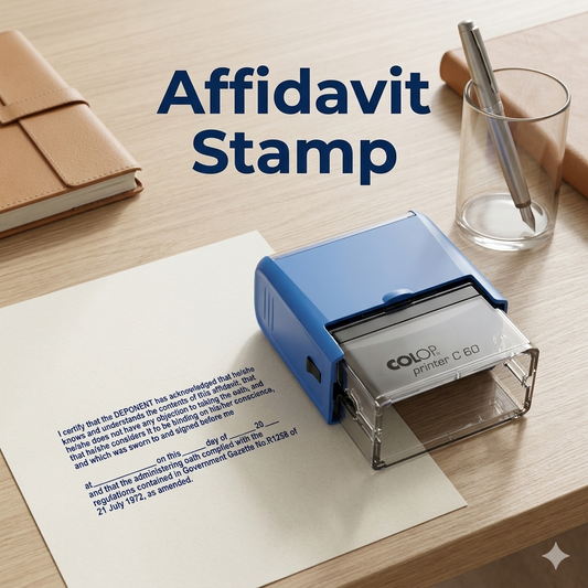 Affidavit Commissioner of Oaths Stamp    South Africa Stamps R us Webp