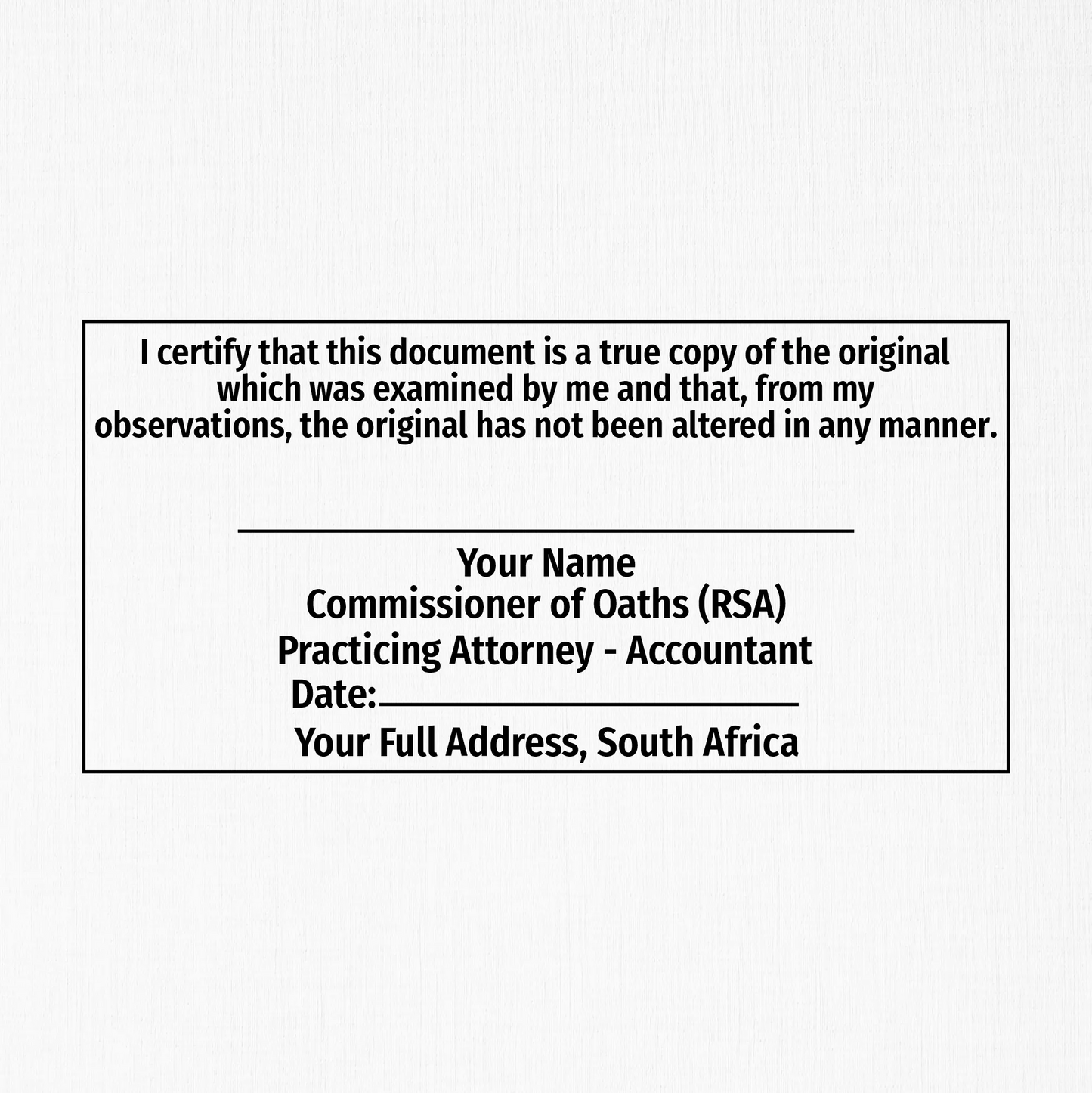 Certification Stamp (75x38mm)