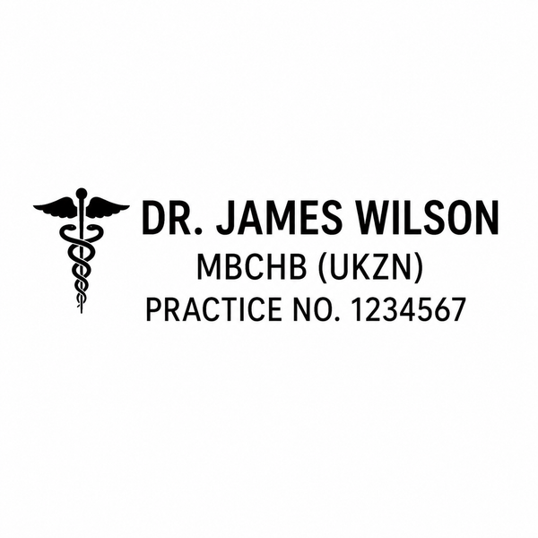 Impression of Doctor Stamp 38x14mm South Africa Stamps R Us Webp