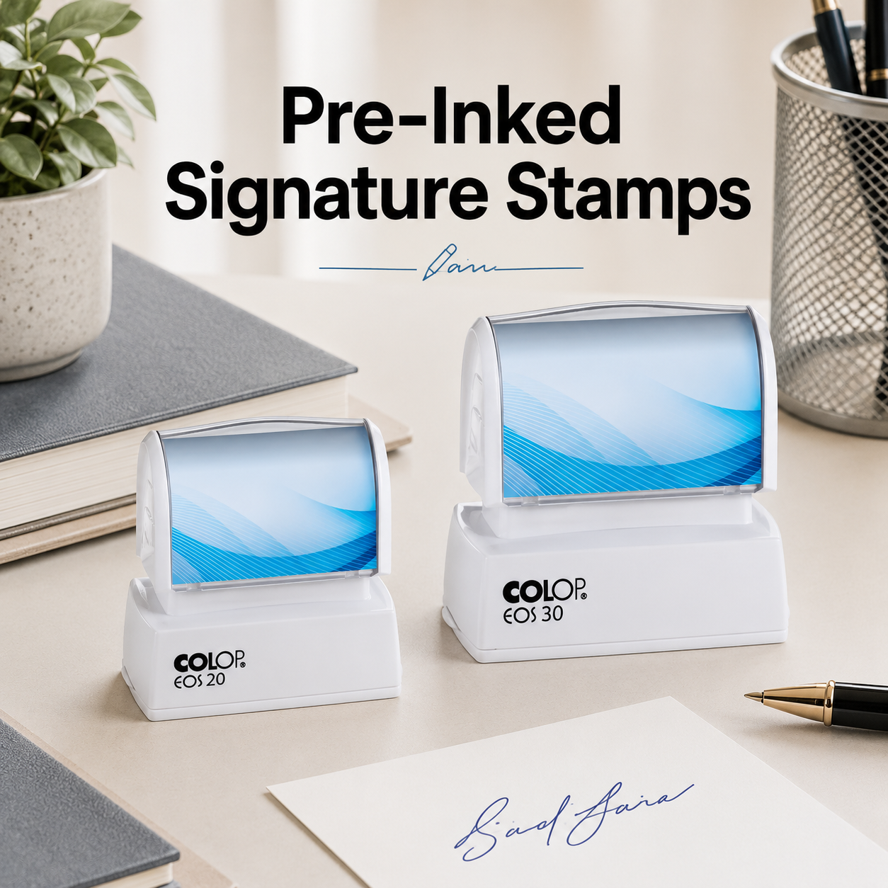 Pre-Inked Signature Stamps
