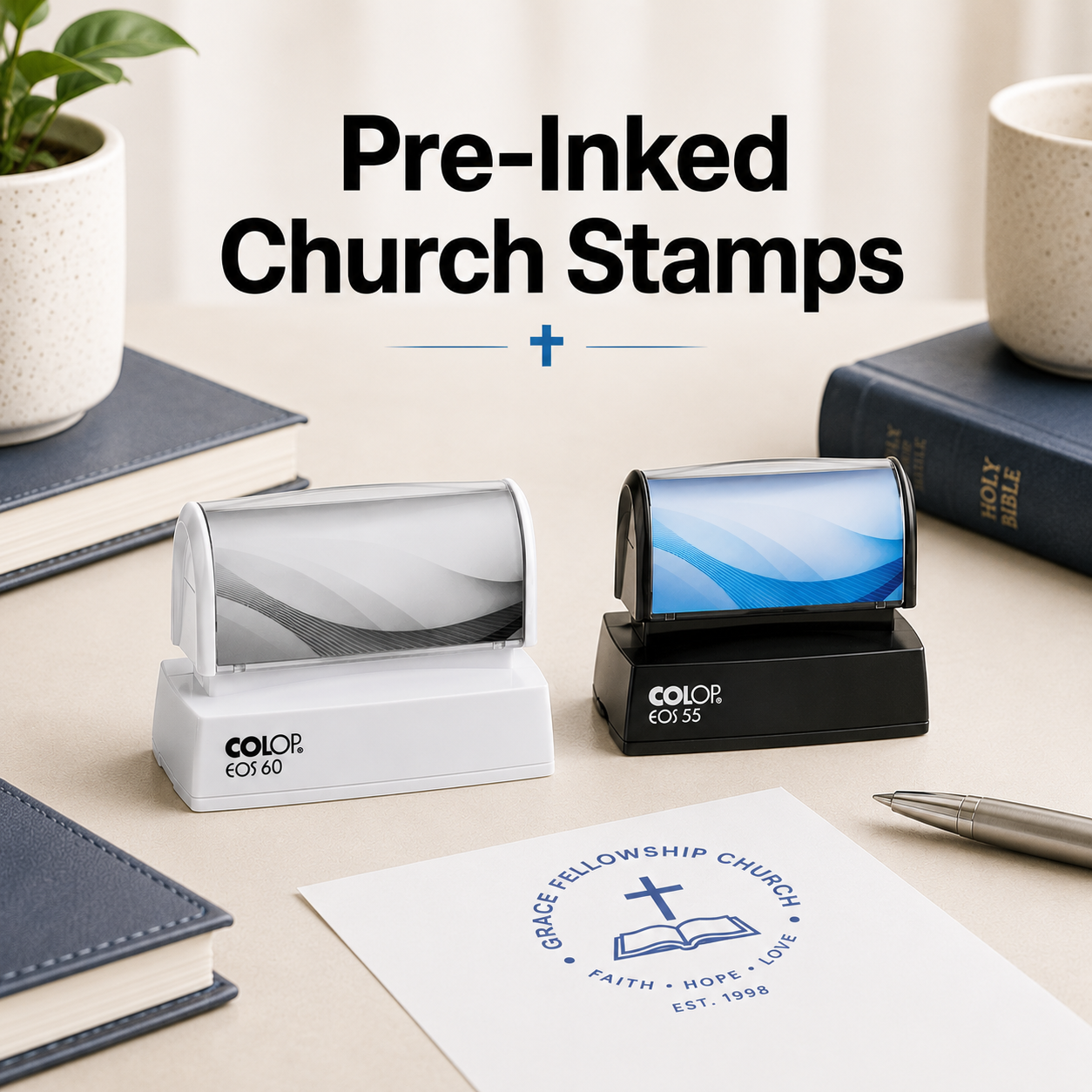 Pre-Inked Church Stamps