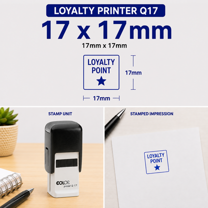 Self-Inking Loyalty Card Stamps