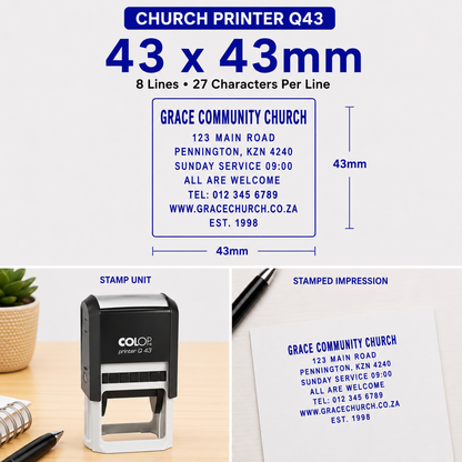 Self-inking Church Stamps