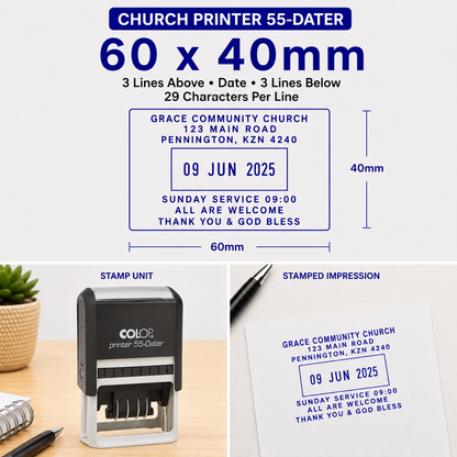 Self-inking Church Stamps