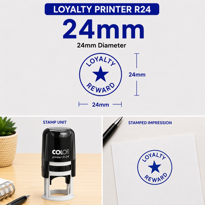 Self-Inking Loyalty Card Stamps