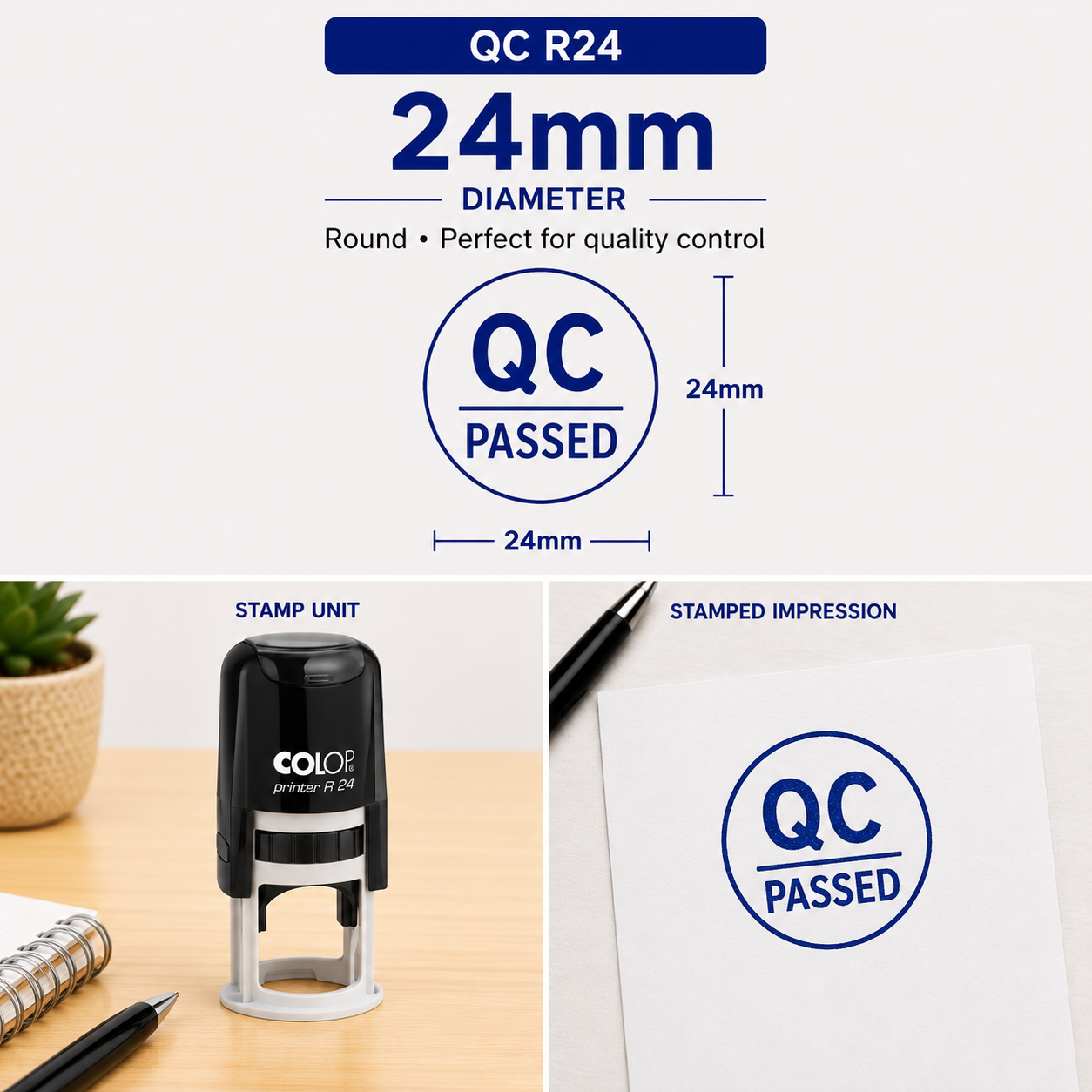 Self-Inking QC Stamps