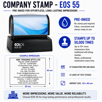 Pre-Inked Company Stamps