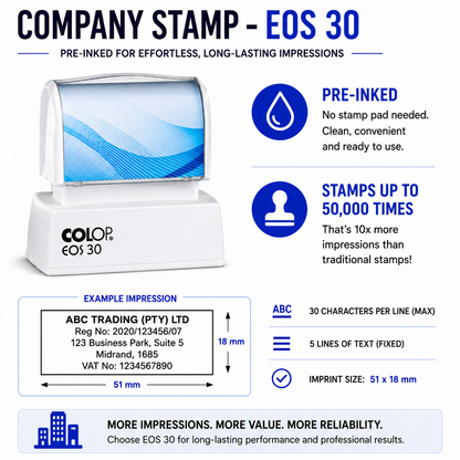 Pre-Inked Company Stamps