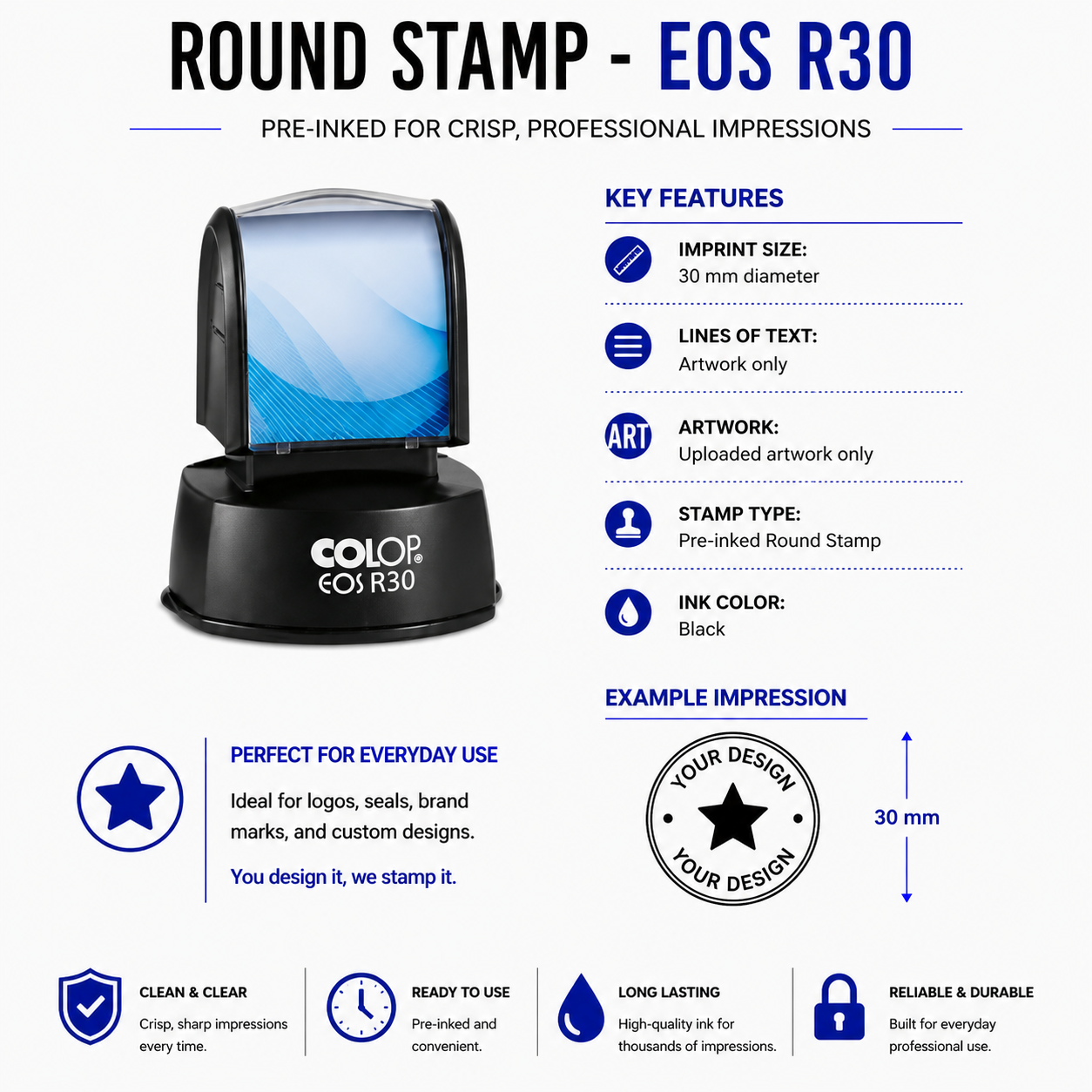 Pre-Inked QC Stamps