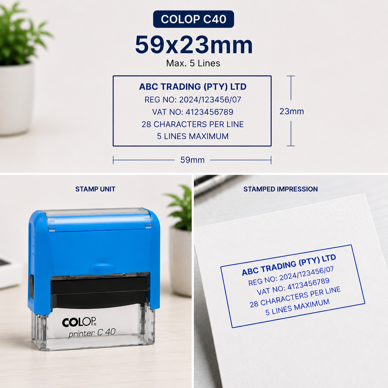 Self-inking Company Stamps