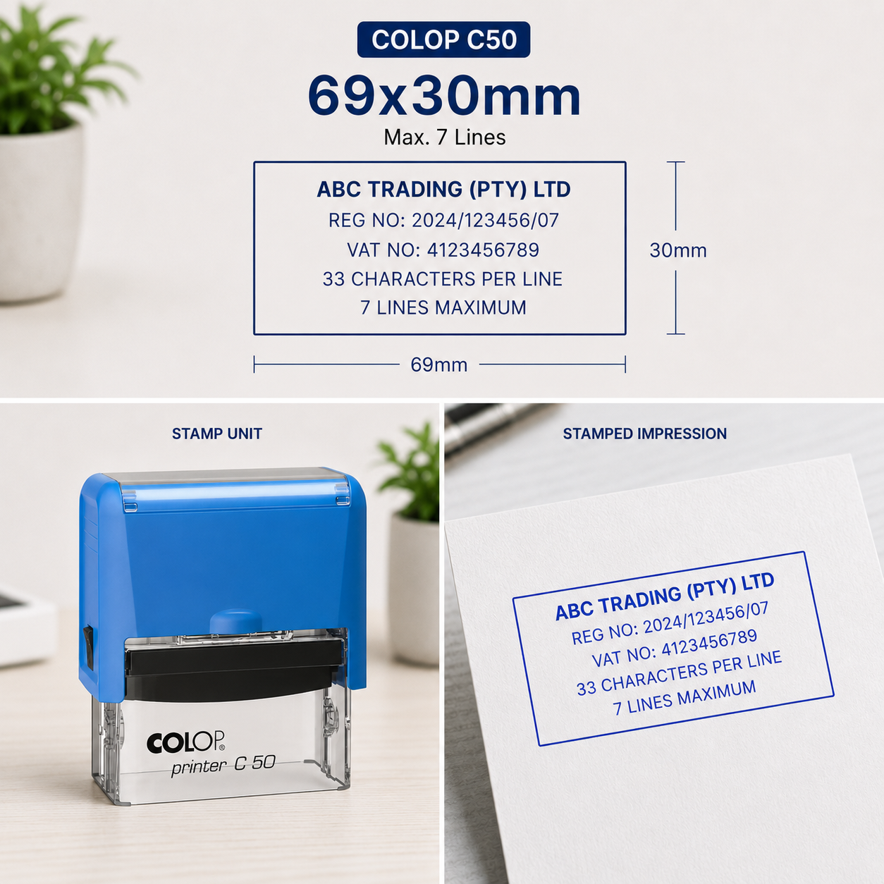 Self-inking Company Stamps