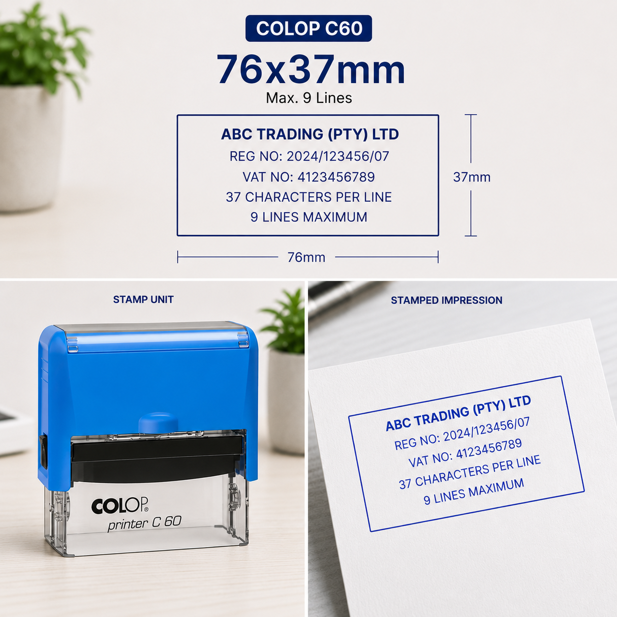 Self-inking Company Stamps