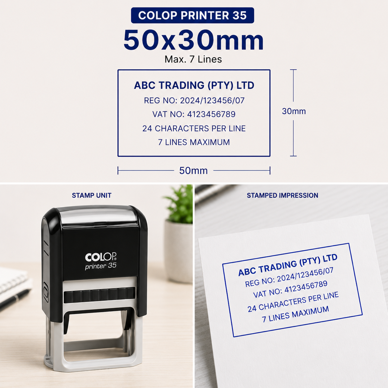 Self-inking Company Stamps