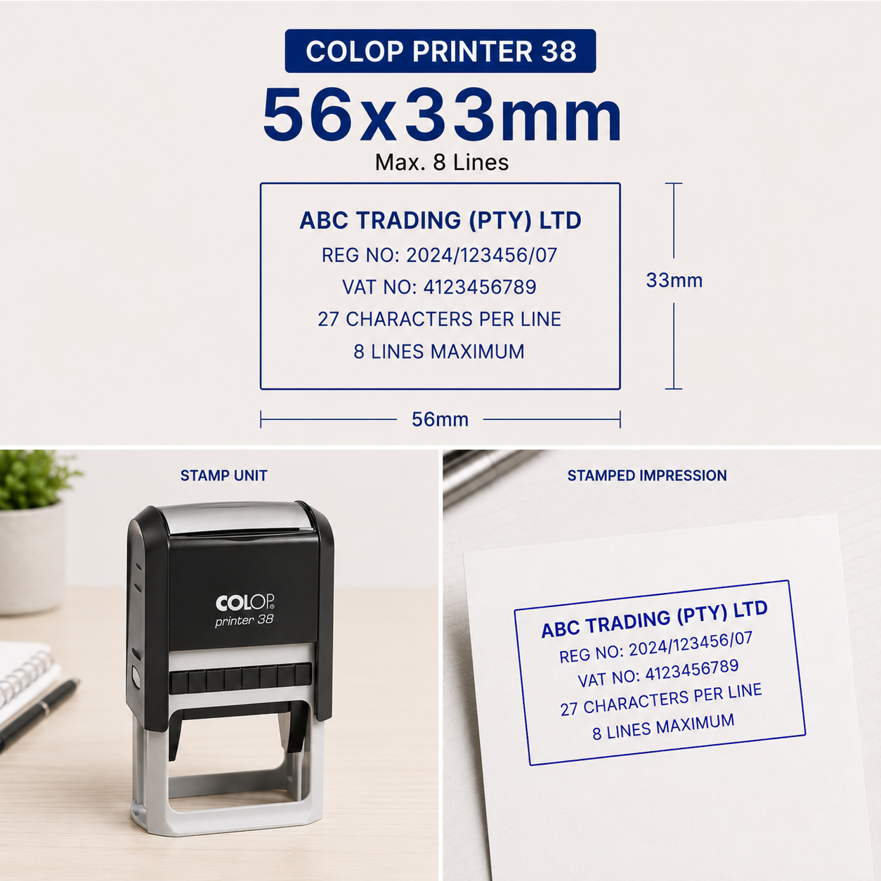 Self-inking Company Stamps