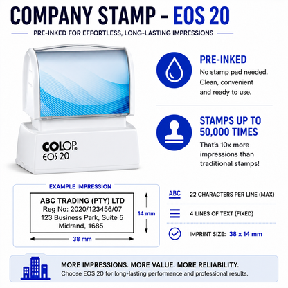 Pre-Inked Company Stamps