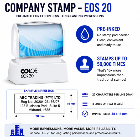 Pre-Inked Company Stamps
