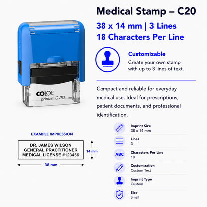 Medical Desk Stamps