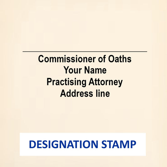 Designation Stamp (58x22mm)