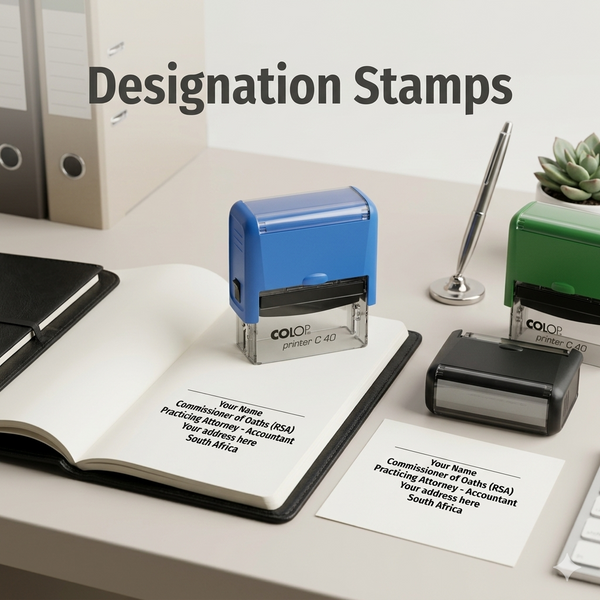 Designation Stamp Commissioner of Oaths Stamp South Africa Stamps R us Webp