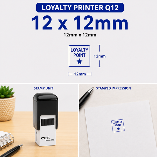 Loyalty Card Stamp Self-Inking  Colop Printer Q12 South Africa Stamps R Us Web
