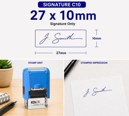 Signature Stamp Self-Inking  Colop Printer C10 South Africa Stamps R Us Web