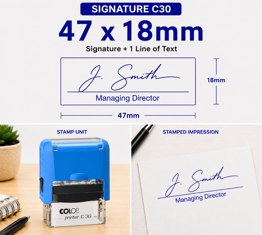 Signature Stamp Self-Inking  Colop Printer C30 South Africa Stamps R Us Web