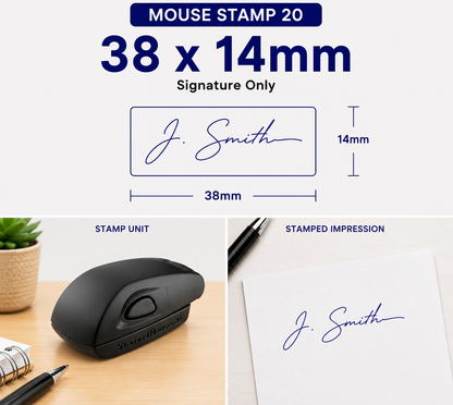 Signature Stamp Self-Inking  Colop Mouse stamp 20 South Africa Stamps R Us Web
