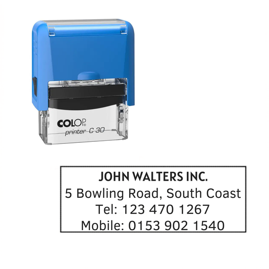 Colop Printer C30 Self-Inking Stamp | 4 Lines | 47x18mm