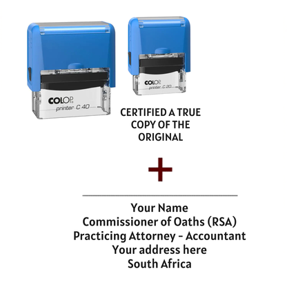 Commissioner Combo Set | Designation + True Copy | 2 Stamps
