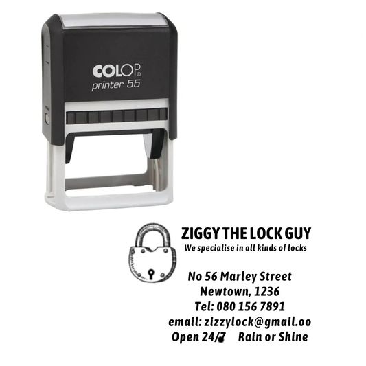 Colop Printer 55 Self-Inking Stamp | 9 Lines | 60x40mm