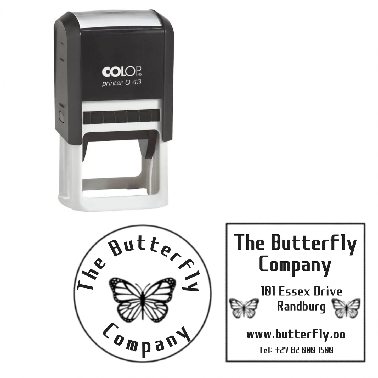 Colop Printer Q43 Self-Inking Stamp | 9 Lines | 40x40mm