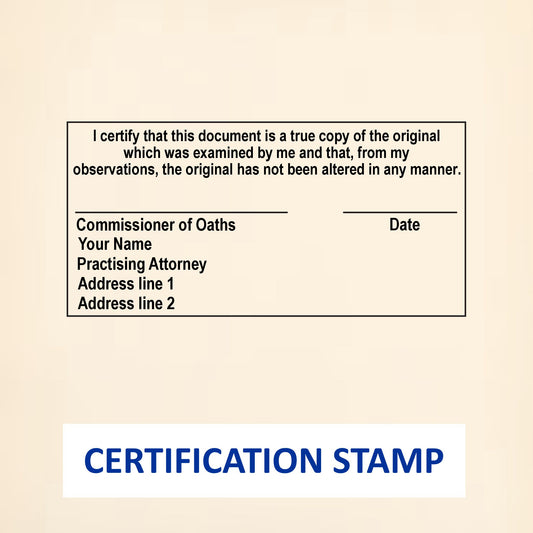 Certification Stamp (75x38mm)