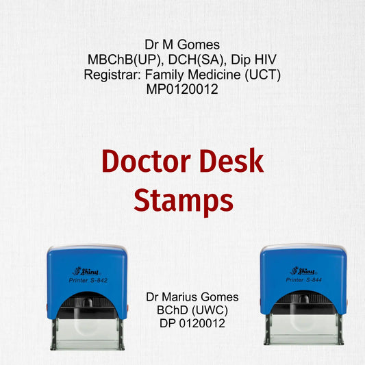 Doctor Self-Inking Desk Stamps